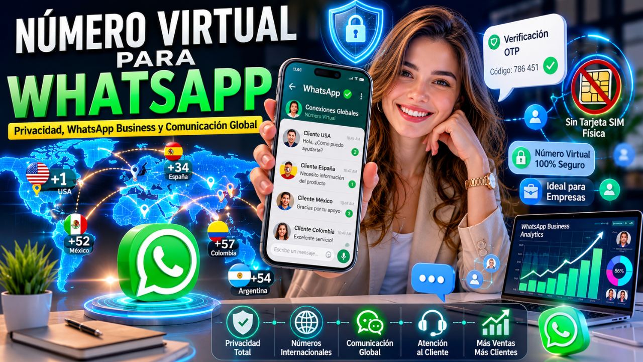 número virtual para WhatsApp